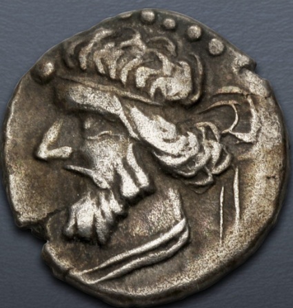 Vologases I, 58-77 CE  (Parthia - Persis mint - AR Diobol)